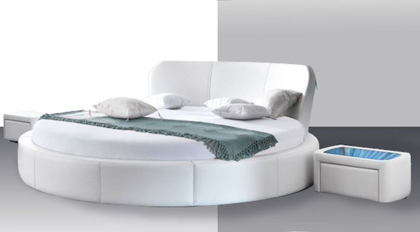 nowoczesne ekskluzywne łóżko okrągłe