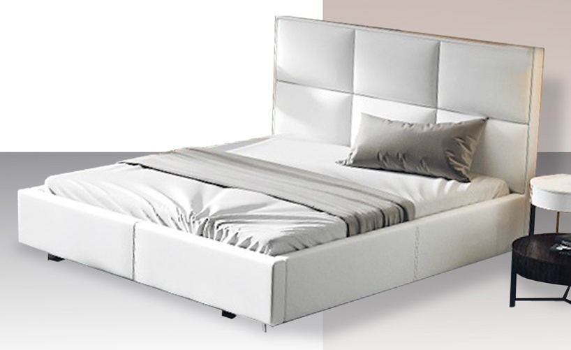 nowoczesne ekskluzywne łóżko białe